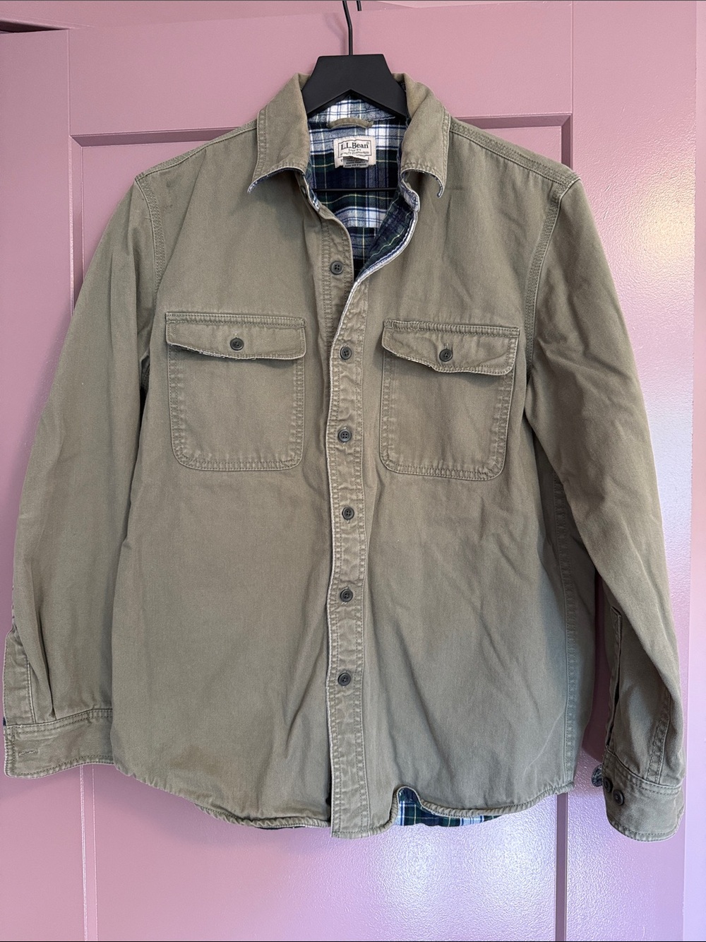L.L. Bean Men's Green Shirt Jacket